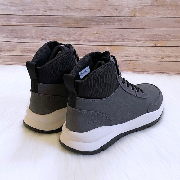 Timberland Men’s Boroughs Project Sneaker Boots In Medium Grey - Picture 4 of 7